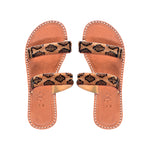 African Handcrafted Animal Print Flats