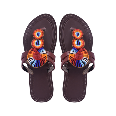 Beaded Handcrafted African Slippers