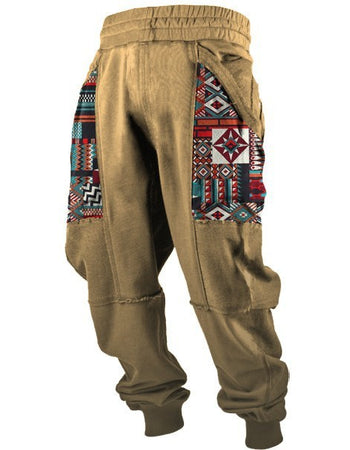 European and American Leisure Sports 3D Digital Printing Loose Couple Pants