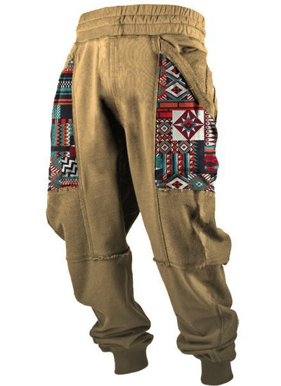 European and American Leisure Sports 3D Digital Printing Loose Couple Pants