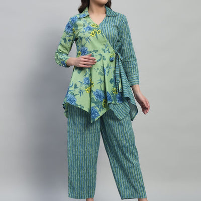 Printed cotton co-ord set (4 XL)