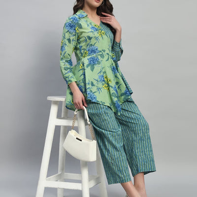 Printed cotton co-ord set (4 XL)