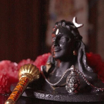 2 Face Pendent of Hanuman/Shankar with Chain