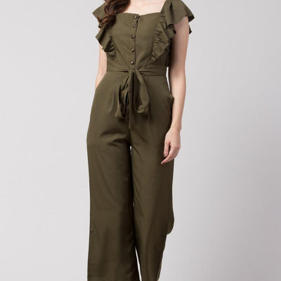 Verve Studio Polyester Solid Jumpsuit