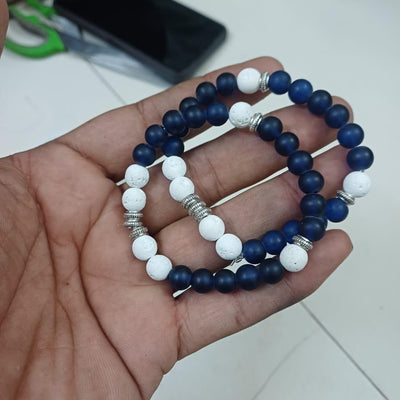 Bracelet Bangle Pulseras Y Brazaletes Couple Cuban Link Beaded