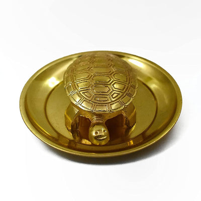 Wish Fulfilment Kachua Yantra Plate for Feng Shui Vastu and Good Luck Icchapurti Tortoise