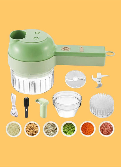 4 in 1 Portable Electric Vegetable Cutter Set