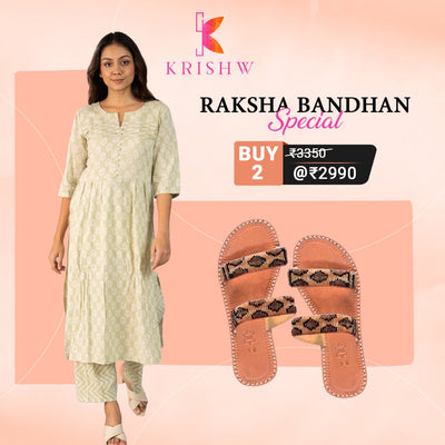 Ethnic Elegance: Gamthi Print Kurta & African Animal Print Flats