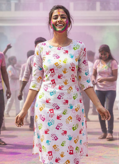 Holi Special Ladies Straight Kurti