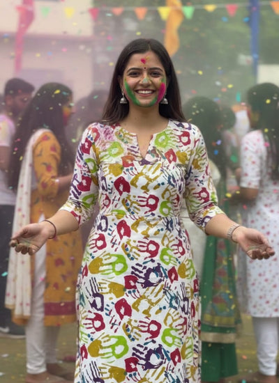 Holi Special Ladies Straight Kurti